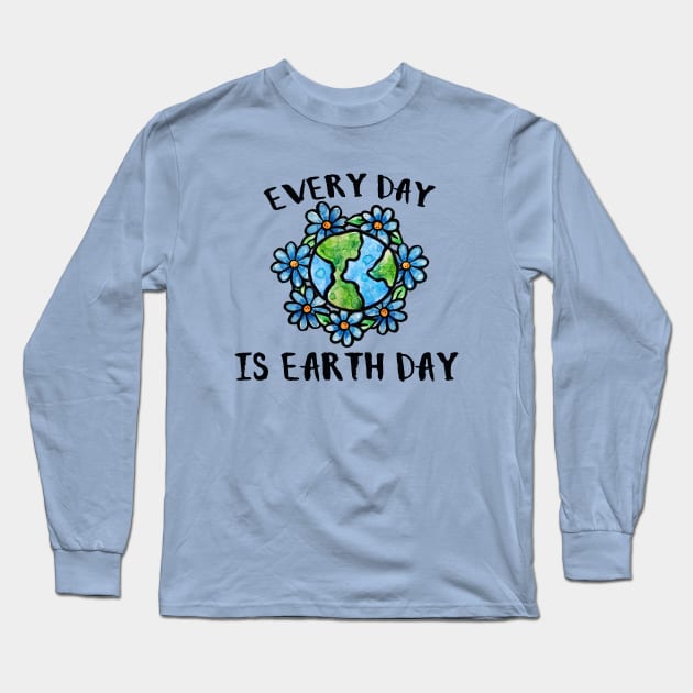 Every day is earth day Long Sleeve T-Shirt by bubbsnugg